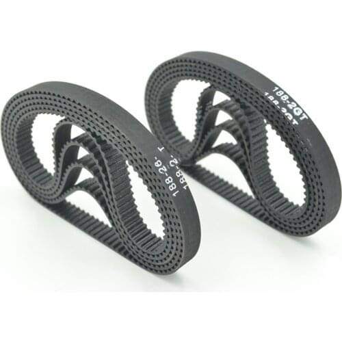 10pcs 186/188/190/192/194, GT2 Timing Belt, W=6/9mm, T=93/94/95/96/97, 2GT Closed-Loop Synchronous Belt, 188-2GT 186-GT2