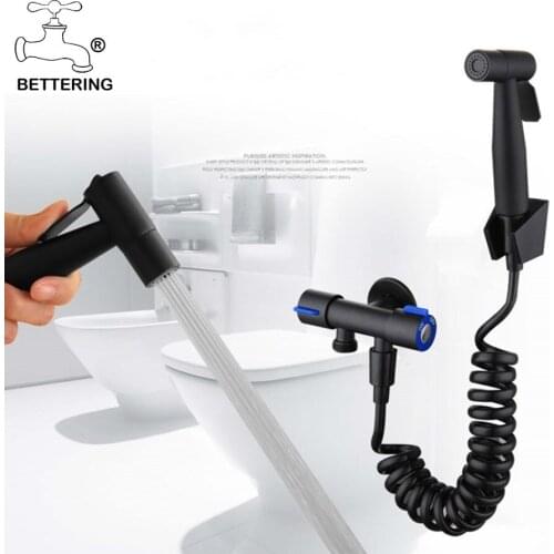 Handheld Toilet Bidet Sprayer Hand Bidet faucet For Bathroom Toilet Brush Water Gun Sprayer Anal Cleaning Toilet Spray Gun Hose