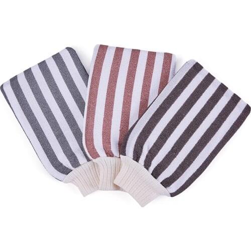 Bath Shower Gloves Wash Skin Back Scrub Exfoliating SPA Massage Mitt Washcloth Body Scrubber Rubbing Towel Glove Bath Supplies