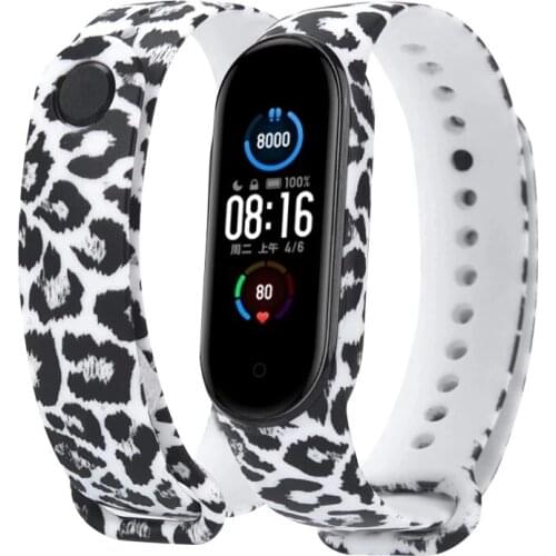 Sport Strap For Xiaomi Mi Band 3 4 5 Silicone Wrist Strap For Mi band 4 Graffiti style Bracelet For Xiaomi Mi Band 5 Accessory