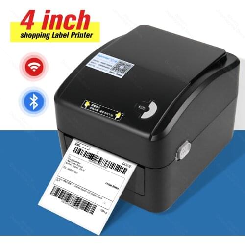 100mm 110mm Thermal Label Bluetooth USB Wifi Lan Printer 4inch Shipping Express Printer Paper High Speed Printing XP-420B
