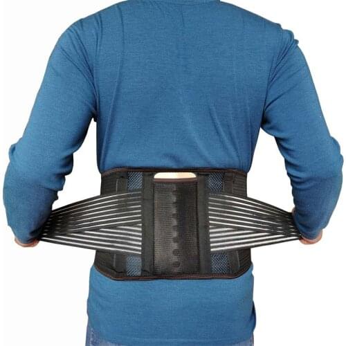 Tourmaline Self Heating Steel Bone Back Lumbar Waist Support Belt Brace Orthopedic Posture Corrector Corset Belt Men