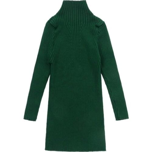 2021 Spring Childrens Clothes Girls Sweaters Solid Long Sleeve Cotton Baby Girl Knitted Pullover Sweater For Girls Kids Tops