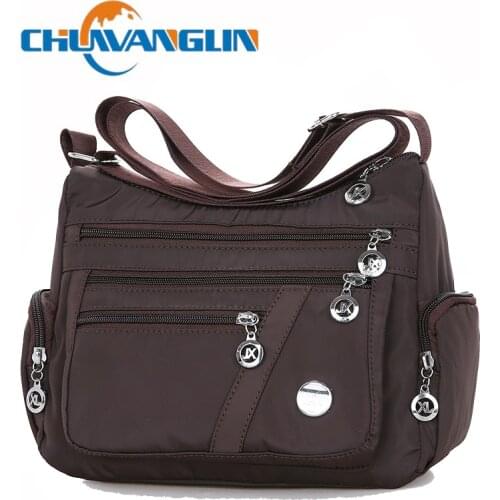 Chuwanglin Women Shoulder Messenger Bag Waterproof Nylon Oxford Crossbody Bag Handbags Large Capacity Travel Bags 6041630