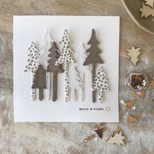 1Pcs 0.8MM Christmas Tree Pattern Paper metal cutting dies cut die moldCarbon Steel Knife Mould