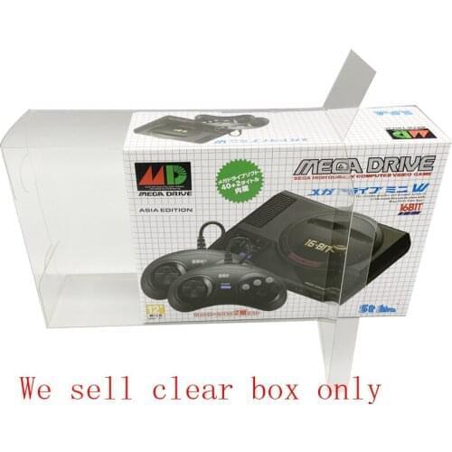 10 PCS a lot Collection Box Display Box Storage Box for SEGA Genesis for MD Mini Japanese version game protector box