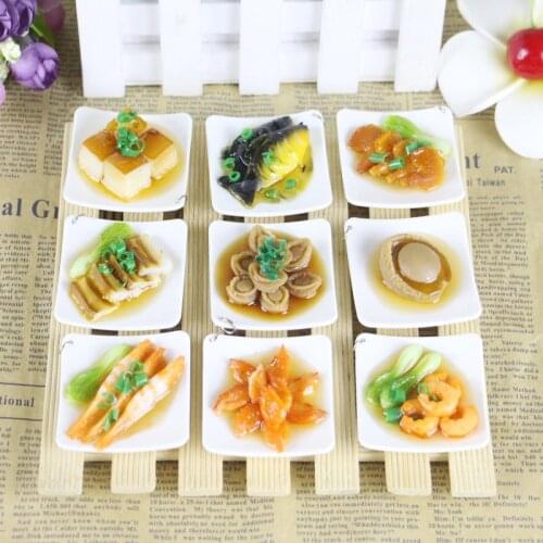 2PCS 1/6 Scale Chinese Delicious food Dollhouse Miniature Play Food for Barbies, Blyth Doll Photography Props