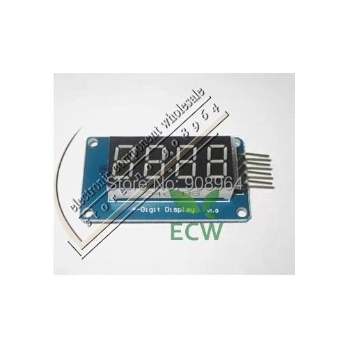 4-Digi 7-Segment Display IIC Interface Adjustable LED clock point (for Arduino Supported) 4 digital seven segment display module