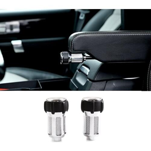 Car Aluminum Alloy Internal Seat Armrest Box Adjustment Knobs Replacement for Land Rover Range Rover Sport L320 2005-13