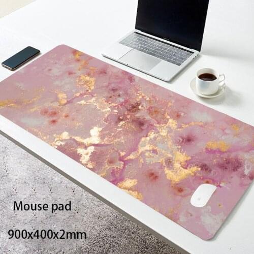 Large Marble Grain Soft Mouse Pad Office Computer Desk Mat Modern Table Game Keyboard Laptop Cushion Accessories