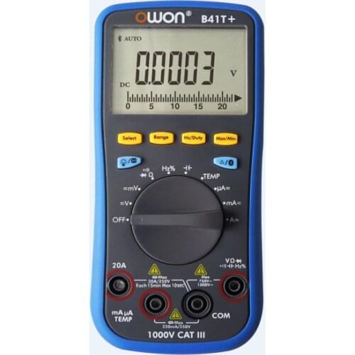 OWON B41T+ 4 1/2 Digital Multimeter With Bluetooth True RMS Tester Meter 3 In 1 Datalogger + Multimeter + Temperature Meter