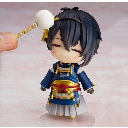 10CM Mikazuki Munechika Anime Touken Ranbu Online PVC Action Figure Removable Figurine Model Doll Toy Gift Movie Collection