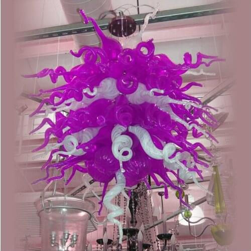 Artistic Style Italian Blown Glass Chandeliers Custom Made Hand Murano Glass for High Ceiling