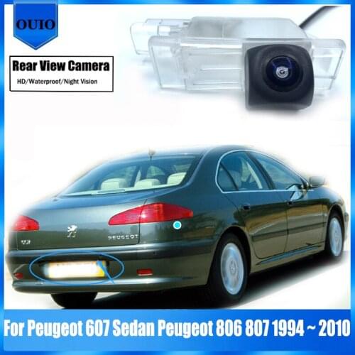 Rear View Camera For Peugeot 607 Sedan Peugeot 806 807 1994 ~ 2010 Backup Parking Reverse Camera License Plate Camera