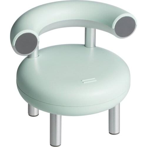 Creative Chair Shape Night Light, Rechargeable Bedside Table Lamps Phone Stand Dimmable Warm White Light for Kids, Bedroom