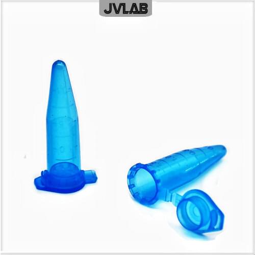 Centrifuge Tube 1.5ml Blue Centrifuga Tube With Lock Cover Color EP Tube Plastic Bottom Tip Test Tube With Clear Scale 500 / PK