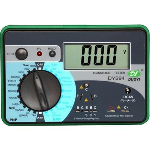 Multifunction Digital Transistor Tester Semiconductor Diode Triode 1000V Reverse Voltage Capacitance SCR FET Tester DY294