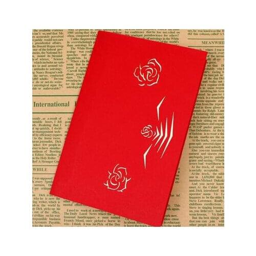 Fashion Hot 3D greeting cards invitation card wedding card I love you valentines blessing card