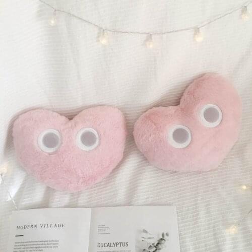 Stuffed Toy Plush Of Loving Heart Big Eyes Plush Toys Doll Pillow Sofa Cushion ChildrenS Room Decoration ValentineS Day Gift