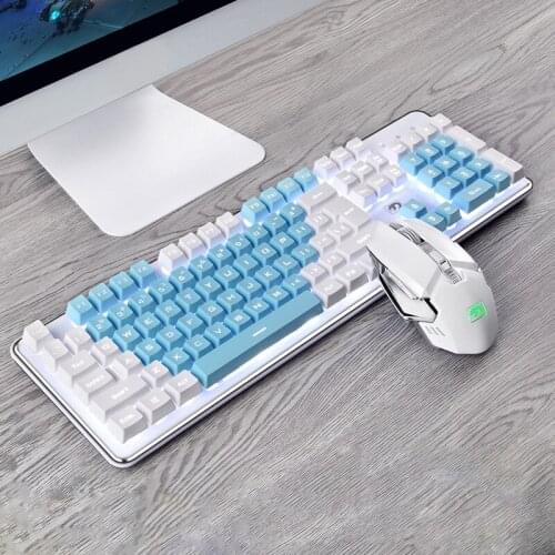 Rechargeable girl cute office wireless keyboard and mouse set for Xiaomi laptop