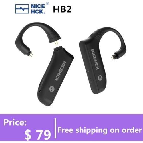 NiceHCK HB2 QCC3040 True Wireless Bluetooth Receiver Module 5.2 HIFI Sport Earphone Earhook Support AptX SBC AAC For DB3 ZS10Pro