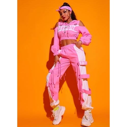 New Jazz Dance Costume For Adult Pink Dancer Outfit Hip Hop Dance Wear Designer Clothes Singer Costume DJ DS Clothing DL7155