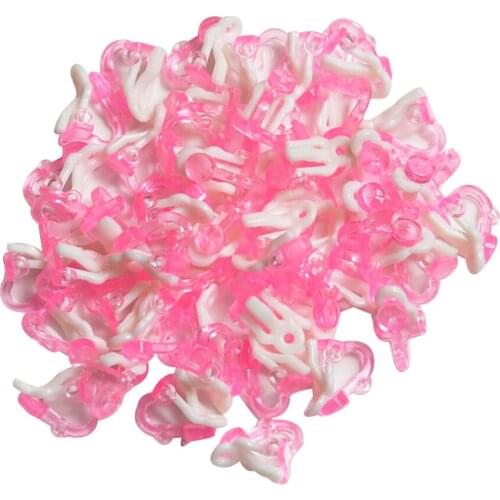 100 Pcs Plastic Clip Earrings Base Ear No Piercing Earring Base for