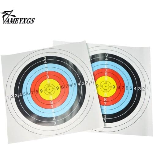 60X60 CM Thickened Coated Paper Target Paper Plastic Target Nail For Archery Hunting Shooting Outdoor Sports Competition