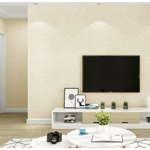 Modern Brief 3D Silk Texture Plain Solid PVC Wallpaper Waterproof White Beige Wallpapers Living Room Bedroom Hotel Home Decor