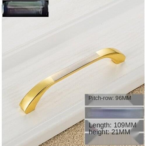 Cabinet Drawer Door Pull Handle Knob Zinc Metal Black Gold Silver Home Kitchen Closet Wardrobe Cupboard Furniture Hardware