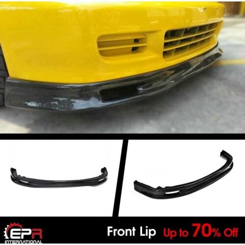 SPON Style Carbon Fiber Front Lip Bumper Splitter Under Spoiler Fit For 1992-1995 Honda EG Exterior kits
