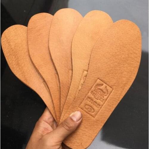 1Pair High quality Leather orthotics Insole for Flat Foot Arch Support Deodorant Breathable Insoles for men and women Soles Pad