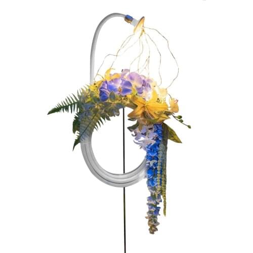 Light Water Pipe Decoration Wreath Fairy Lights Luminescent Outdoor Gardening Lawn Lamp Creative Decorations