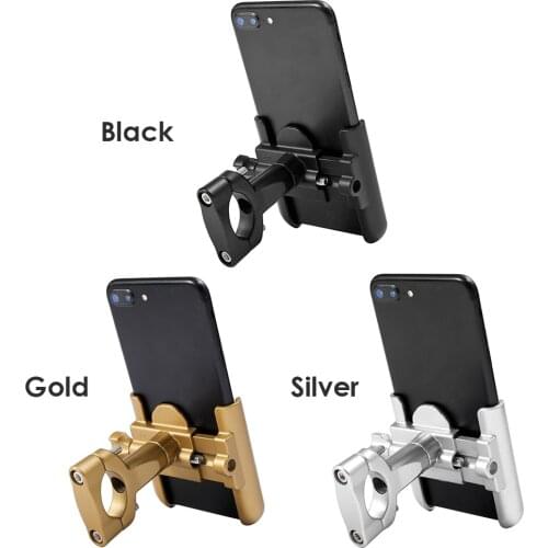 Universal 360° Bike Mobile Phone Holder Mount Stand Aluminum Alloy MTB Motorcycle Bicycle Handlebar GPS Bracket Holder