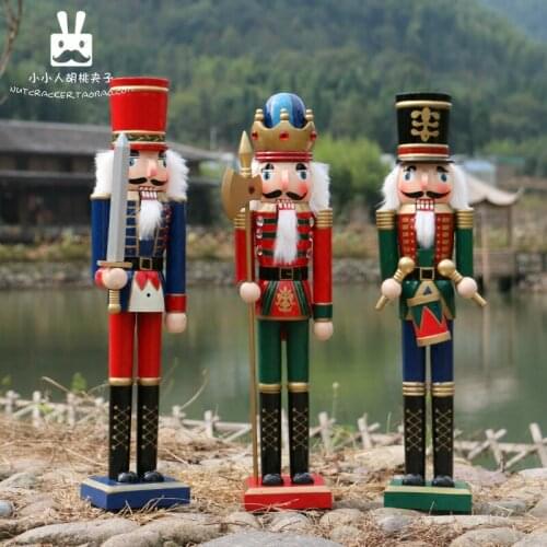 A Nutcracker puppet soldiers large 50cm creative gifts graduation Decoration Arts crafts Ho desktop ornaments sample room Crafts