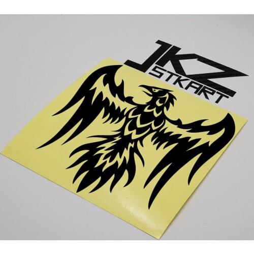 JKZ STKART Vinyl Die Cut Car Sticker Decal Eagle Symbol Badge Mark 12 x 12cm for Motor Bike Laptop Helmet Decorated Sticker