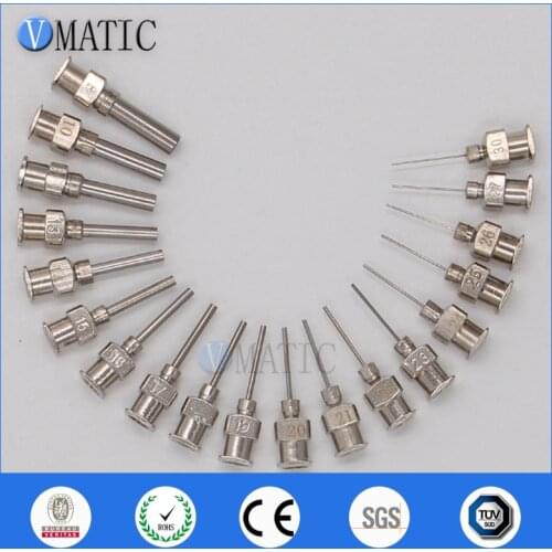 High Precision All Metal Blunt Stainless Steel 12PCS Glue Syringe Tips Dispensing Needle 1/2 Inch