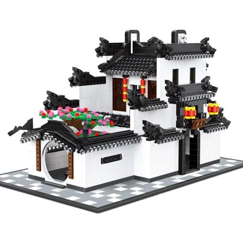 WANGE 5310 Building Blocks CHINA HUI-STYLE Architecture 1575pcs DIY Bricks Educational Funny Kids Toys for Children