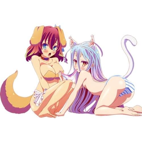 Funny Car Stickers Creative Car Styling Sexy Anime Girl Stephanie Dora Beauty Decal Windows Bumper 3D Funny PVC 13cm X 8.6cm