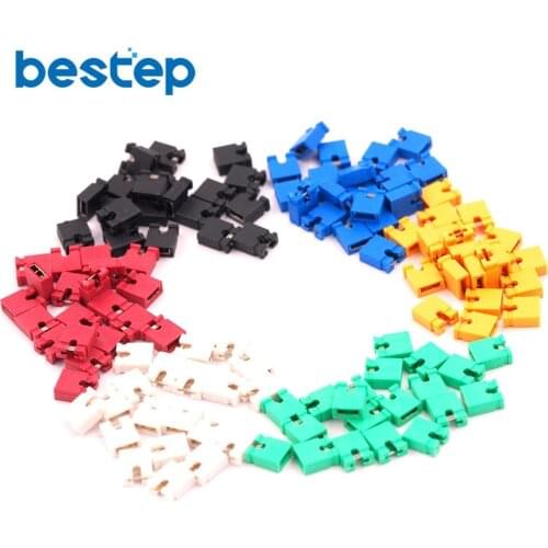 120pcs 6 Color Each color 20 PCS 2.54mm Standard Circuit Board Jumper Cap Shunts Short Circuit Cap