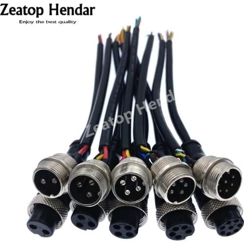 1Pcs M16 2 / 3 / 4 / 5 / 6 / 8 Pin Aviation Cable GX16 Signal Wire Male / Female Plug for Car Camera/ DVR & CCTV Monitor 20cm