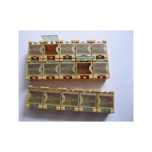 36 pcs Yellow SMD SMT Electronic Component Mini Storage Box