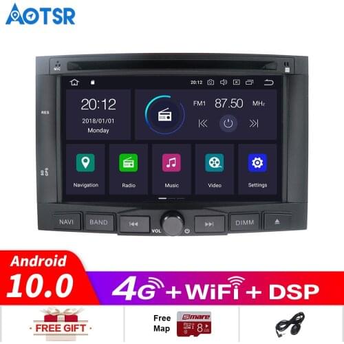 4+64 Android 10.0 Car DVD player GPS navigation radio Stereo For PEUGEOT 3008 For Peugeot 5008 2009+ multimedia tape recorder