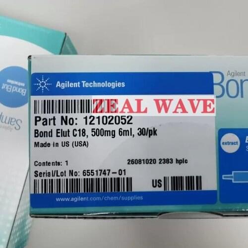 Agilent SPE Column 12102052 Bond Elut C18 Column 500mg 6mL 30 1 Pack