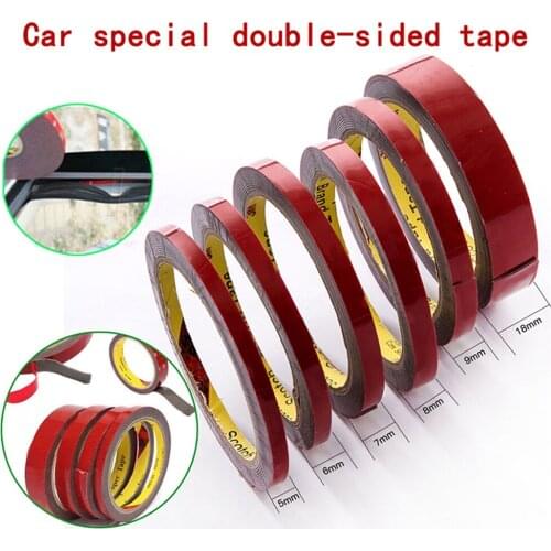 Car Special Double-sided Tape VHB Black Strong Permanent Auto Spezial doppelseitiges Klebeband 5/6/7/8/9/10/12/15/18/20MM