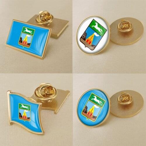Coat of arms of Barnaul Flag Lapel Pins/Broochs/Badges
