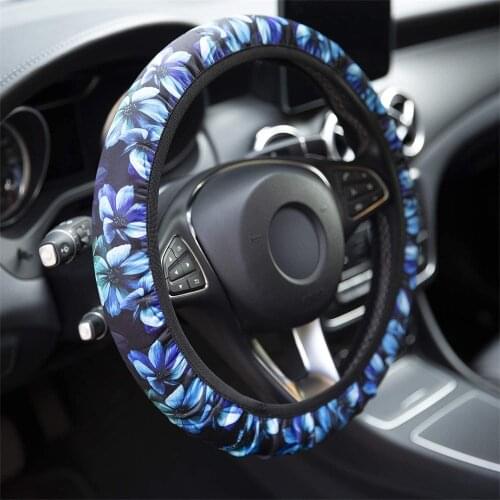 Steering Wheel Covers Cute Car Steering Wheel Cover for Women Girls Auto Accessories For VW Tesla model 3 Megane 2 Volkswagen