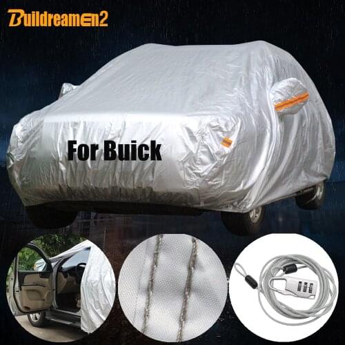Buildreamen2 Car Cover Sun Snow Rain Protection Waterproof For Buick Imseoer Verano GL8 Excelle Skylark Lesabre Regal Lacrosse