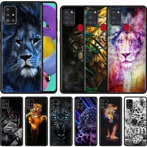 Lion Alpha Male Tiger For Samsung Galaxy A51 A71 A21s A12 A31 A41 M31 Soft Phone Case A32 M51 A52 M30s A02s A11 A72 A42 Cover