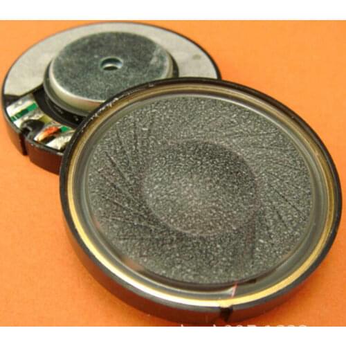 50Pcs 25Pairs 40MM Speaker Unit Best Sound Black Carbon Middle Hole Copper Ring DIY Repair For Headphones Horn